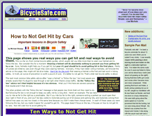 Tablet Screenshot of bicyclesafe.com